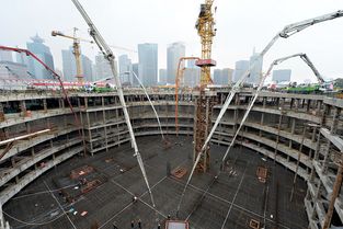 上海建工圓滿完成上海國際金融中心大底板砼澆搗，標志核心工程施工進入新階段